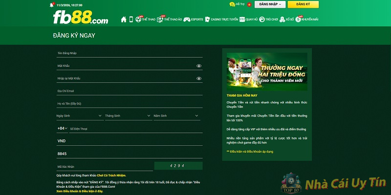 Cách đăng ký và cá cược