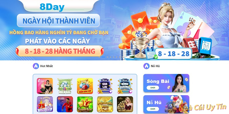Giới thiệu sơ lược về nhà cái 8DAY