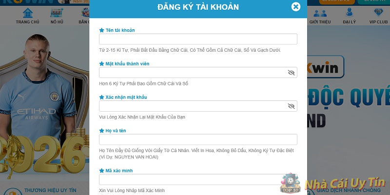 Hướng dẫn đăng ký tài khoản