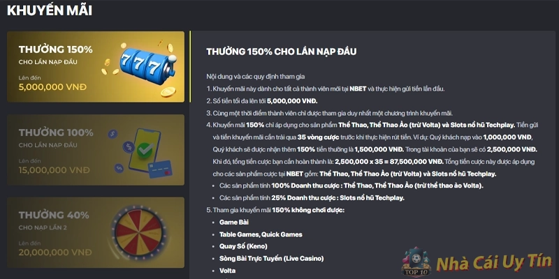 Khuyến mãi hấp dẫn