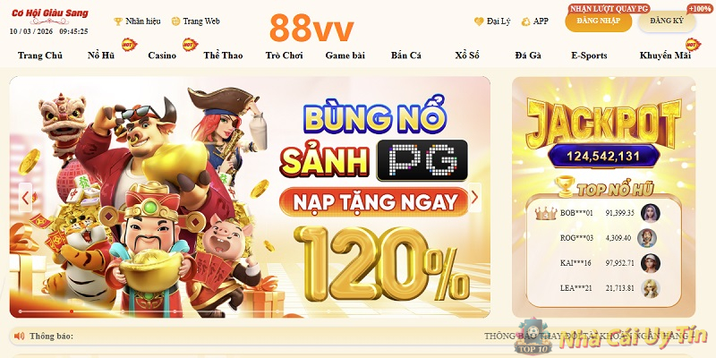 Nhà cái tân binh 88VV có điểm gì đặc biệt?