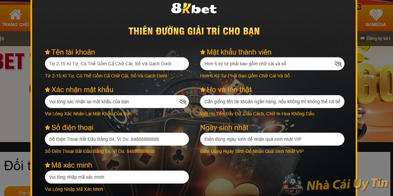 Tạo tài khoản đơn giản