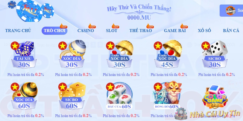 sở hữu kho trò chơi phong phú, đẳng cấp