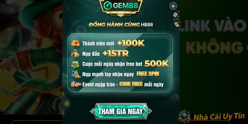 thưởng đăng ký cực khủng